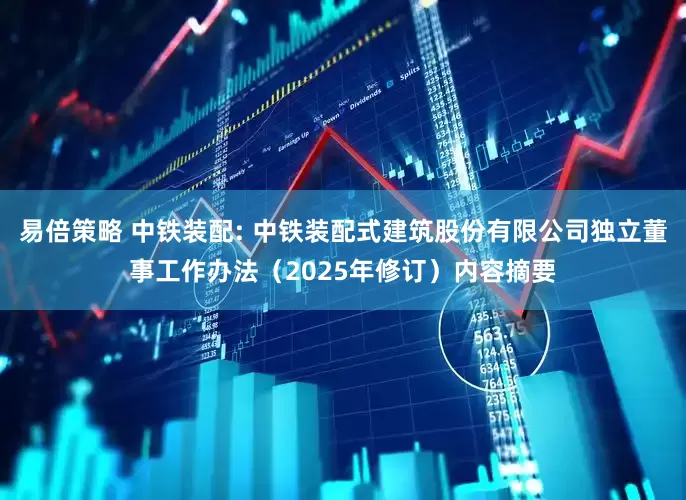 易倍策略 中铁装配: 中铁装配式建筑股份有限公司独立董事工作办法（2025年修订）内容摘要